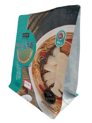 Bolso de fondo plano de grado alimenticio con cremallera PET / VMPET / PE impreso a medida
