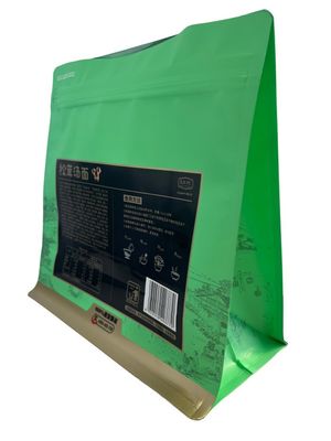 Bolsas de superficie plana con material de papel para envases de alimentos secos