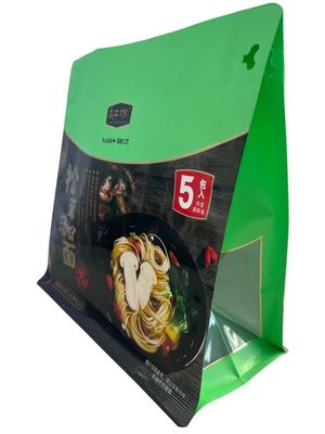 Bolsas de superficie plana con material de papel para envases de alimentos secos