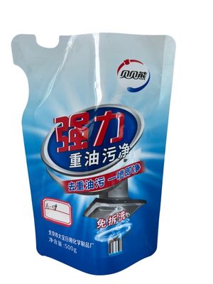 Formas personalizadas en forma de bolsa CMYK Impresión de superficie brillante para líquido